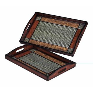 Sterling Industries Checked Tray (Set of 2)
