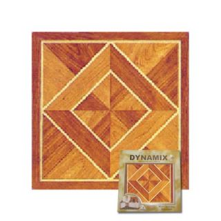 Home Dynamix Vinyl Light / Dark Wood Diamond Floor Tile (Set of 45
