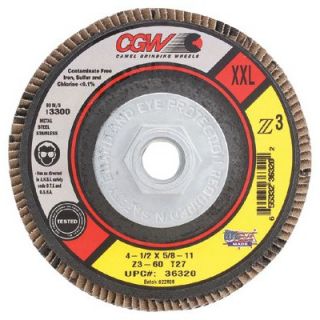 CGW Abrasives Flap Discs, Z3  100% Zirconia, XXL   xxl z3 flap disc