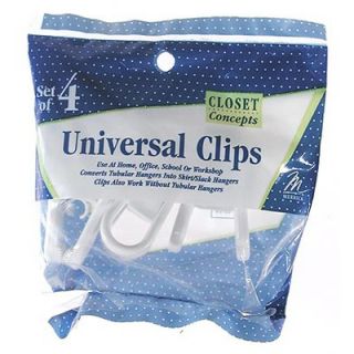 Merrick Universal Hanger Grip Clip (Set of 4)   C89441CLB WHT