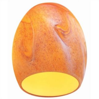 Monte Carlo Fan Company Egg Shaped Glass Shade in Amber Art
