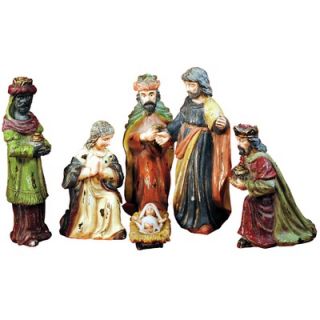 Santas Workshop Antique Holy Family Figurines (Set of 6)