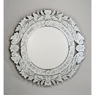 Afina Radiance 33 Round Traditional Cut Glass and Wall Mirror   RM