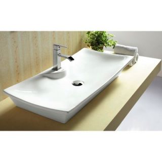 Caracalla 31.5 X 5.43 Rectangular Single Hole Bathroom Vessel Sink