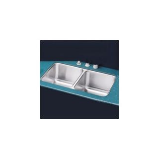 16x31 Double Bowl Undermount Stainless Steel Kitchen Sink with Re