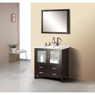 Virtu Felice 35.5 Bathroom Vanity Set in Espresso