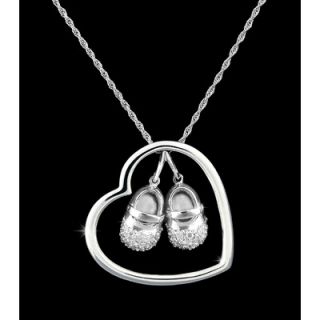 Solstice Design Studio Heart n Sole 0.35 Carat Diamond Necklace in 14k