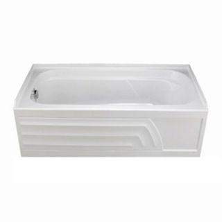 Kaldewei Atmo Left 67 x 35.4 Bath Tub with Molded Panel and Feet in
