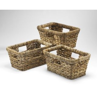 Lang Furniture Set of 3 Palm Weave Baskets   ACC BASKET.30