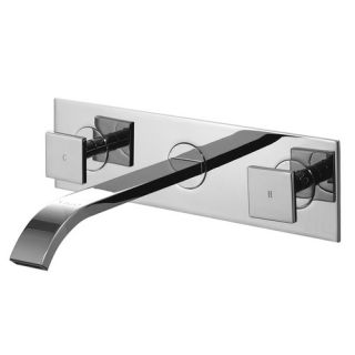 Wall Mounted Bathroom Faucet with Cold and Hot Handles