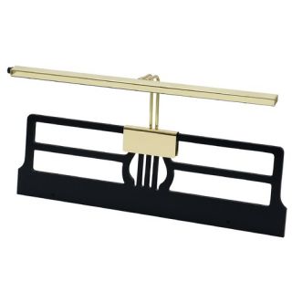  Advent Piano Lamp in Polished Brass with Black Marble   AP14 42 61