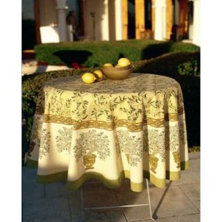 Couleur Nature Olive Tree Yellow Green Tablecloth   21 61