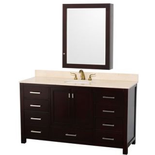  Collection Abingdon 60 Single Bathroom Vanity Set   WC 1515 60 MC