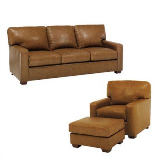 Distinction Leather Regis Leather Sofa and Chair Set   911 Series