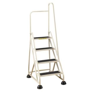Step Ladder, w/ Right Handrail, 24 5/8x33 1/2x66, Beige