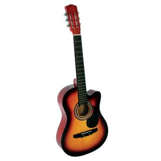 Acoustic Cutaway Guitar with Gig Bag and Accessories in Sunburst