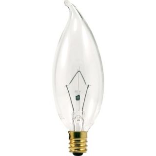 Sylvania Decor B10 60 Watt 120 V Incandescent Bulb in Clear (Set of 2