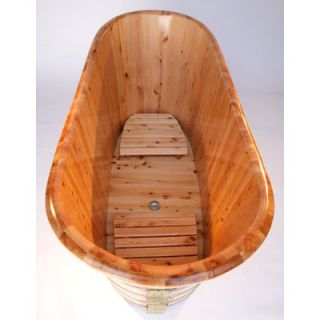 Alfi Brand 63 Free Standing Cedar Wood Bath Tub