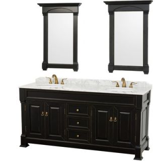 Wyndham Collection Andover 72 Double Bathroom Vanity Set