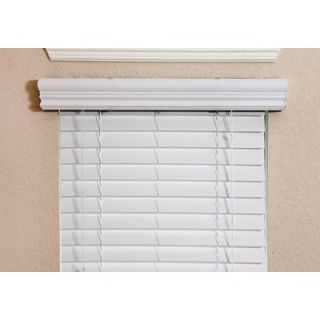 Fauxwood Impressions 2 Faux Wood Blind in White   78 L