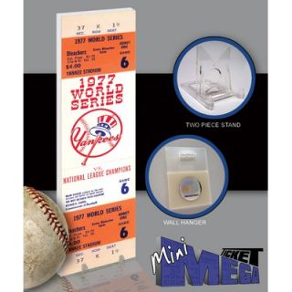 Thats My Ticket MLB 1977 World Series Mini Mega Ticket   New York