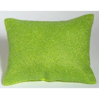 Bacati Valley of Flowers Beaded Pillow in Lime   BIVFBDP3