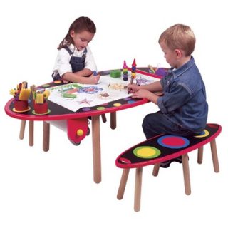 ALEX Toys My Room Kids 3 Piece Table and Bench Set