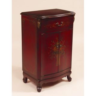 AA Importing One Drawer Cabinet in Antique Red