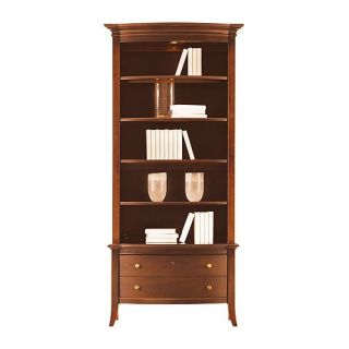 Hudson Street 82 H Curved Front Bookcase in Warm Cocoa