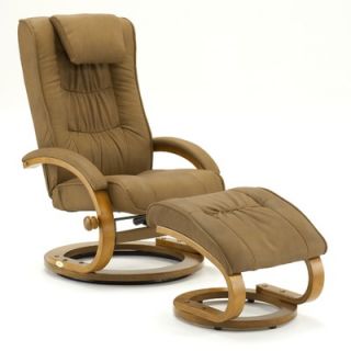  Motion 84 Series Bonded Leather Ergonomic Recliner and Ottoman   84