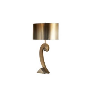 Nova Swooshball Table Lamp in Silver and Bronze