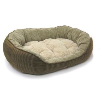 Pillow Soft Daydreamer Bolster Pet Bed in Brown
