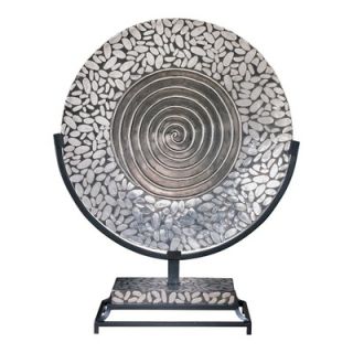 Minka Ambience Charger Plate in Silver and Black