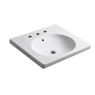 Caracalla 17.4 X 4.92 Rectangular Self Rimming Bathroom Sink