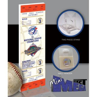Thats My Ticket MLB 1992 World Series Mini Mega Tickets   Toronto