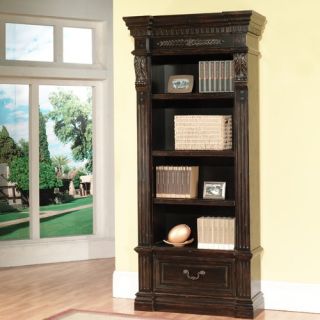 Grand Manor Palazzo Museum Bookcase in Vintage Burnished Black