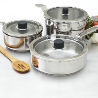 Natural Home Eazistore Stainless Steel 10 Piece Cookware Set