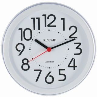 Kincaid Clocks Always Set ™ Cubicle Wall Clock in White