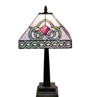 Warehouse of Tiffany Floral Mission Style Table Lamp   1338+MB107