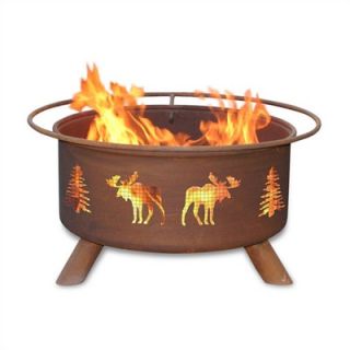Patina Products Moose and Tree Fire Pit