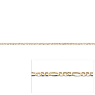 Palm Beach Jewelry Gold Figaro Link Ankle Bracelet