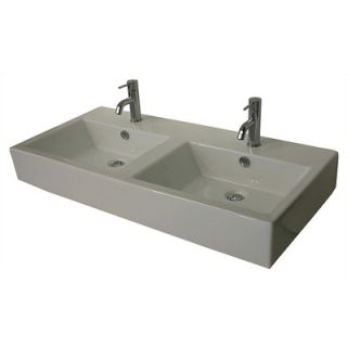 LaToscana Fuori Box Above Counter Double Bathroom Sink