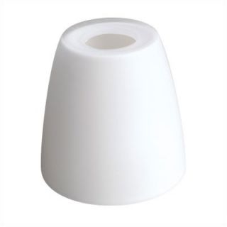 WAC Deep Bell Glass Shade for Monorail Quick Connect Fixtures in White