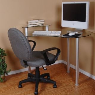 Tier One Designs Corner Computer Desk with Monitor Stand   T1D 122
