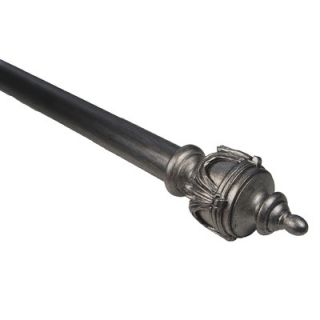 BCL Drapery Hardware Tudor Urn Curtain Rod in Antique Pewter