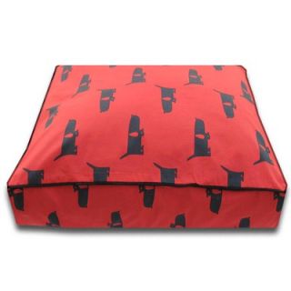 Luca For Dogs Rectangle Bed with Easy Wash Cover in Funky Mutt