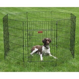 ProSelect Everlasting Exercise Dog Pen with Door in Black