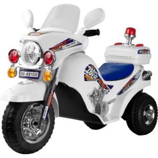 Lil Rider Police Cruiser Battery Operated Bike in White   80 KB1038