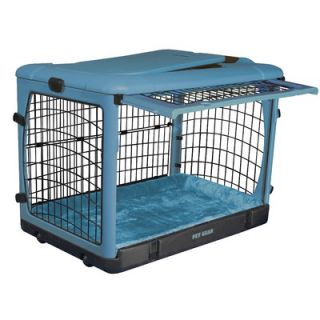 Pet Gear Deluxe Steel Dog Crate in Ocean Blue   PG59   X