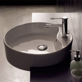 Scarabeo by Nameeks Geo Semi Recessed Single Hole Bathroom Sink in